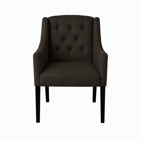 Dining Chair Canon – Onyx Grey - Black feet