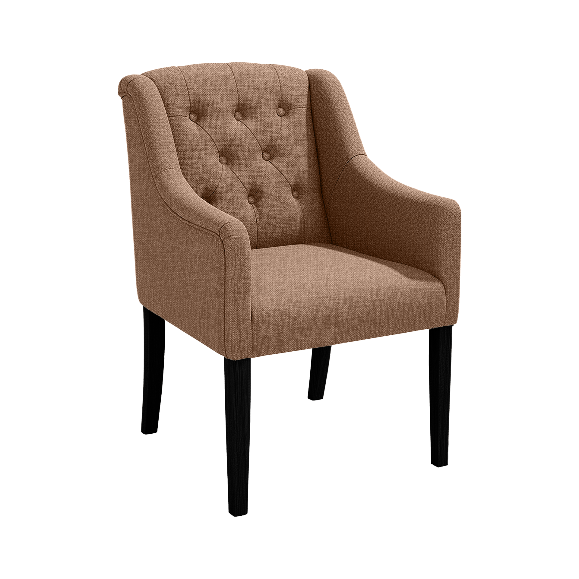 Dining Chair Canon – Light Brown - Black feet