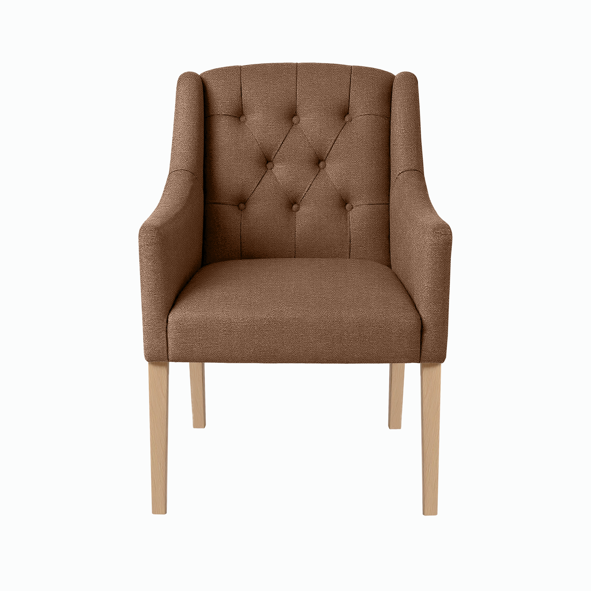 Dining Chair Canon – Light Brown - Oak feet