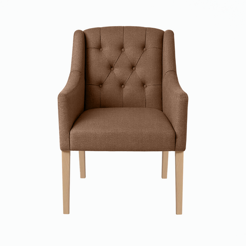 Dining Chair Canon – Light Brown - Oak feet
