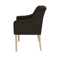 Chaise de salle à manger Canon - Onyx Gris - Chêne pieds