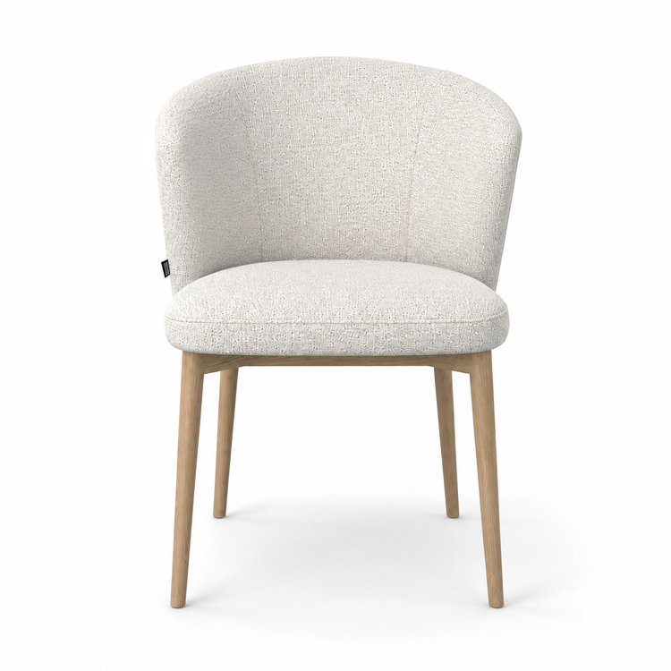 Chaise à manger Harmonie - Oasis 01 Tissu & Cadre en bois naturel - 60 x 58 x 81 cm