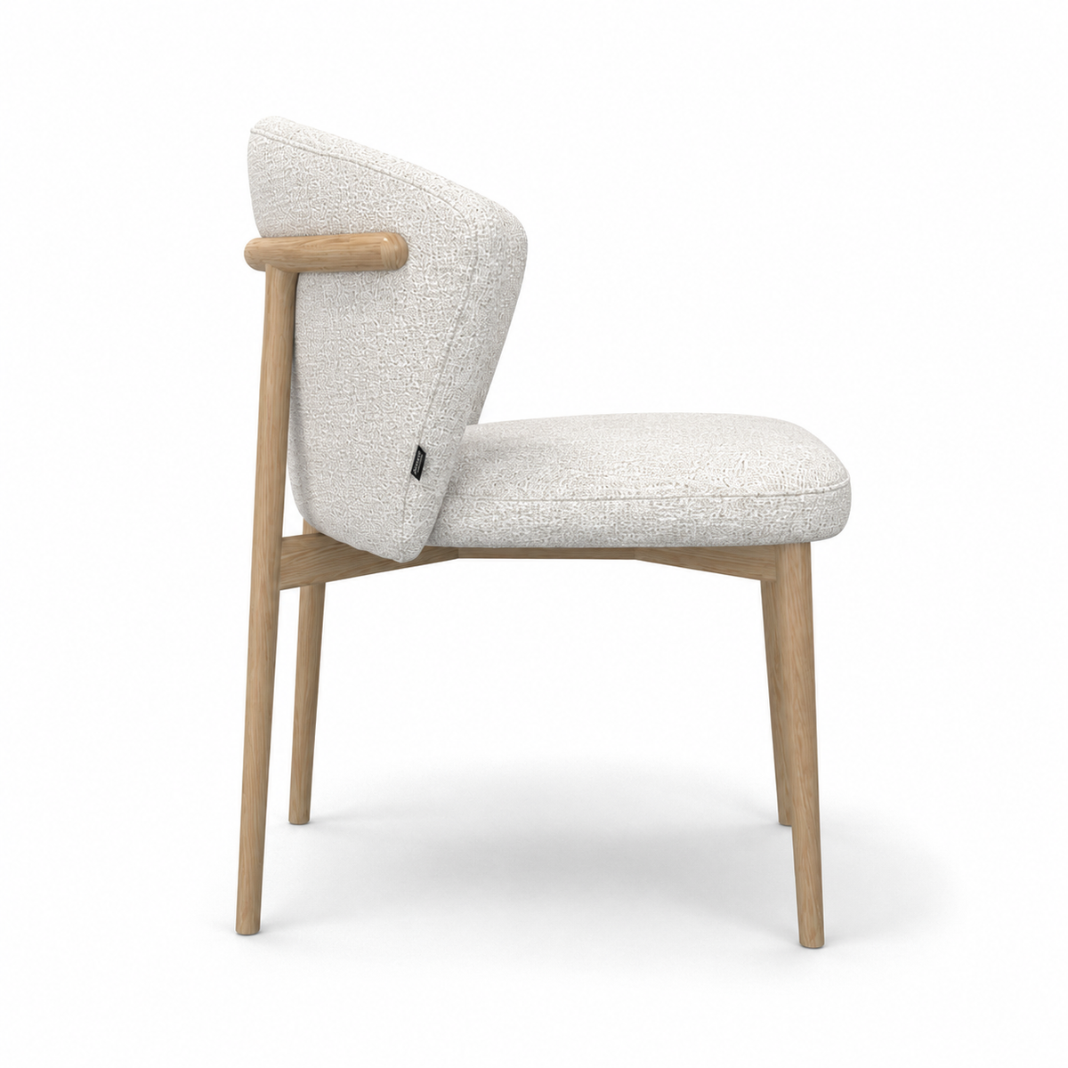 Chaise à manger Harmonie - Oasis 01 Tissu & Cadre en bois naturel - 60 x 58 x 81 cm