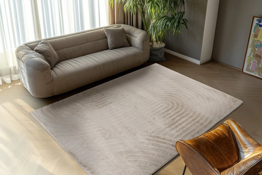 Hoogpolig Vloerkleed - Granada Licht taupe