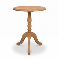 Coffee Table Margaux in solid oak, front view, 60 x 60 x 78 cm