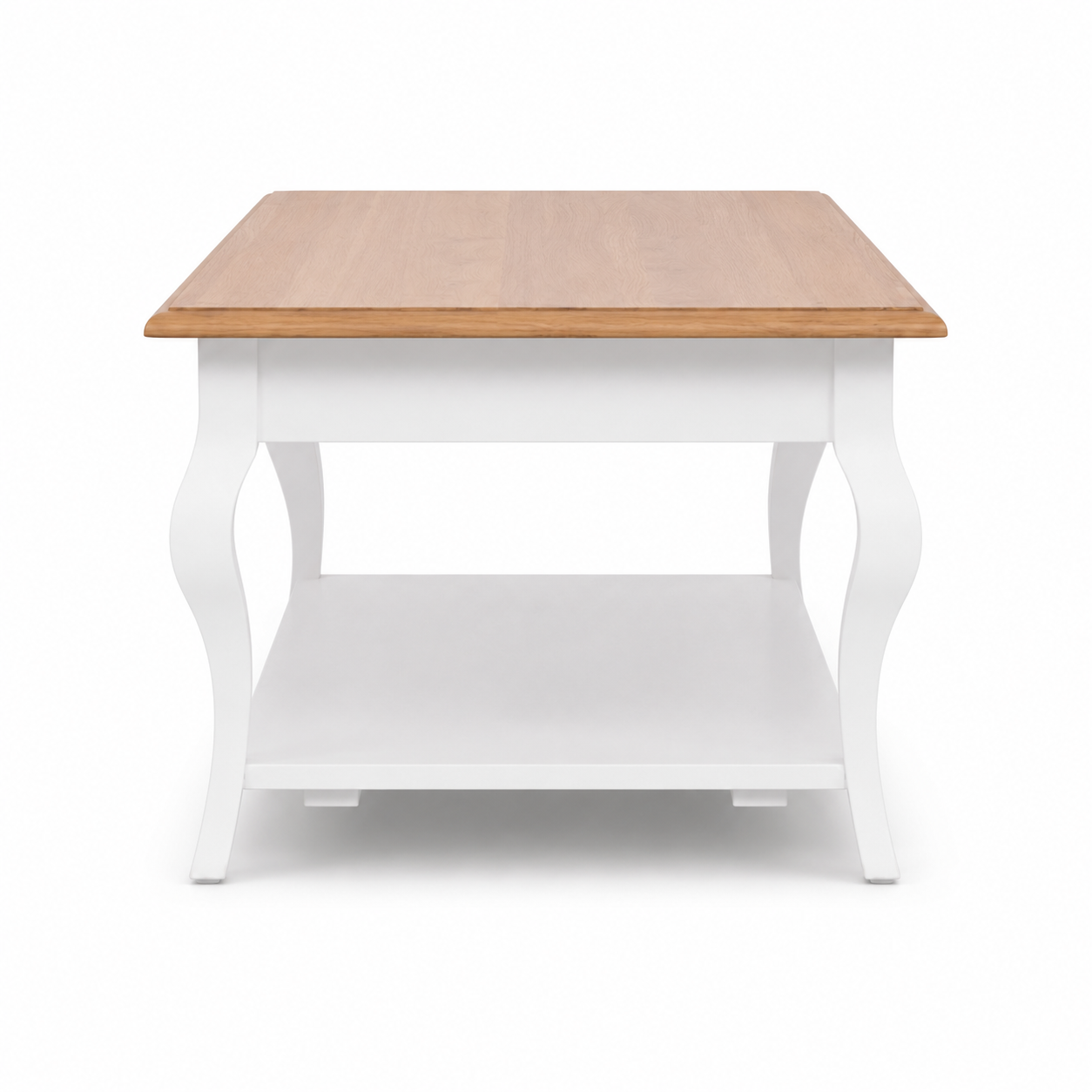 Coffee Table Perlo - White & Natural Solid Oak