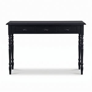 Console table - Brouilly - Solid Wood - 120 x 35 x 79 cm - Black