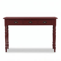 Console table Brouilly in bordeaux, front view, 120 x 35 x 79 cm