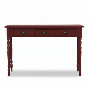 Console table - Brouilly - Solid Wood - 120 x 35 x 79 cm - Bordeaux