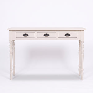 Console table - Brouilly - Solid Wood - 120 x 35 x 79 cm - White