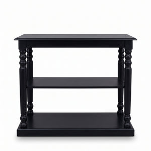 Console Table - Fleurie - Solid Wood - 110 x 60 x 89 cm - Black