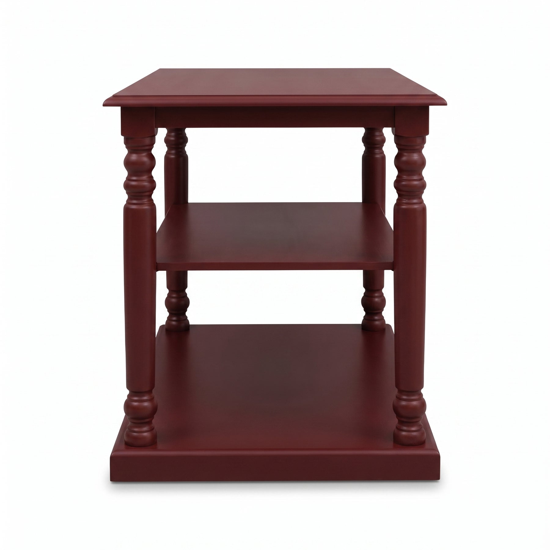 Console Table Fleurie in bordeaux, front view, 110 x 60 x 89 cm