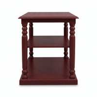 Console Table Fleurie in bordeaux, front view, 110 x 60 x 89 cm