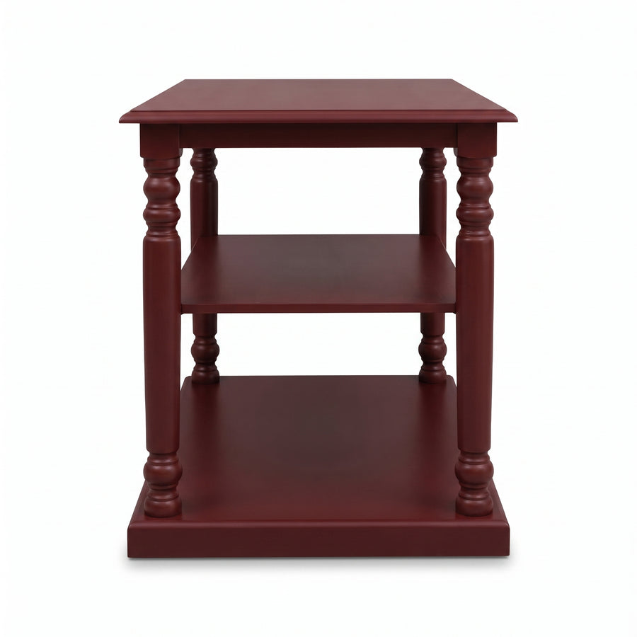 Console Table Fleurie in bordeaux, front view, 110 x 60 x 89 cm