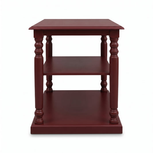 Console Table Fleurie in bordeaux, front view, 110 x 60 x 89 cm
