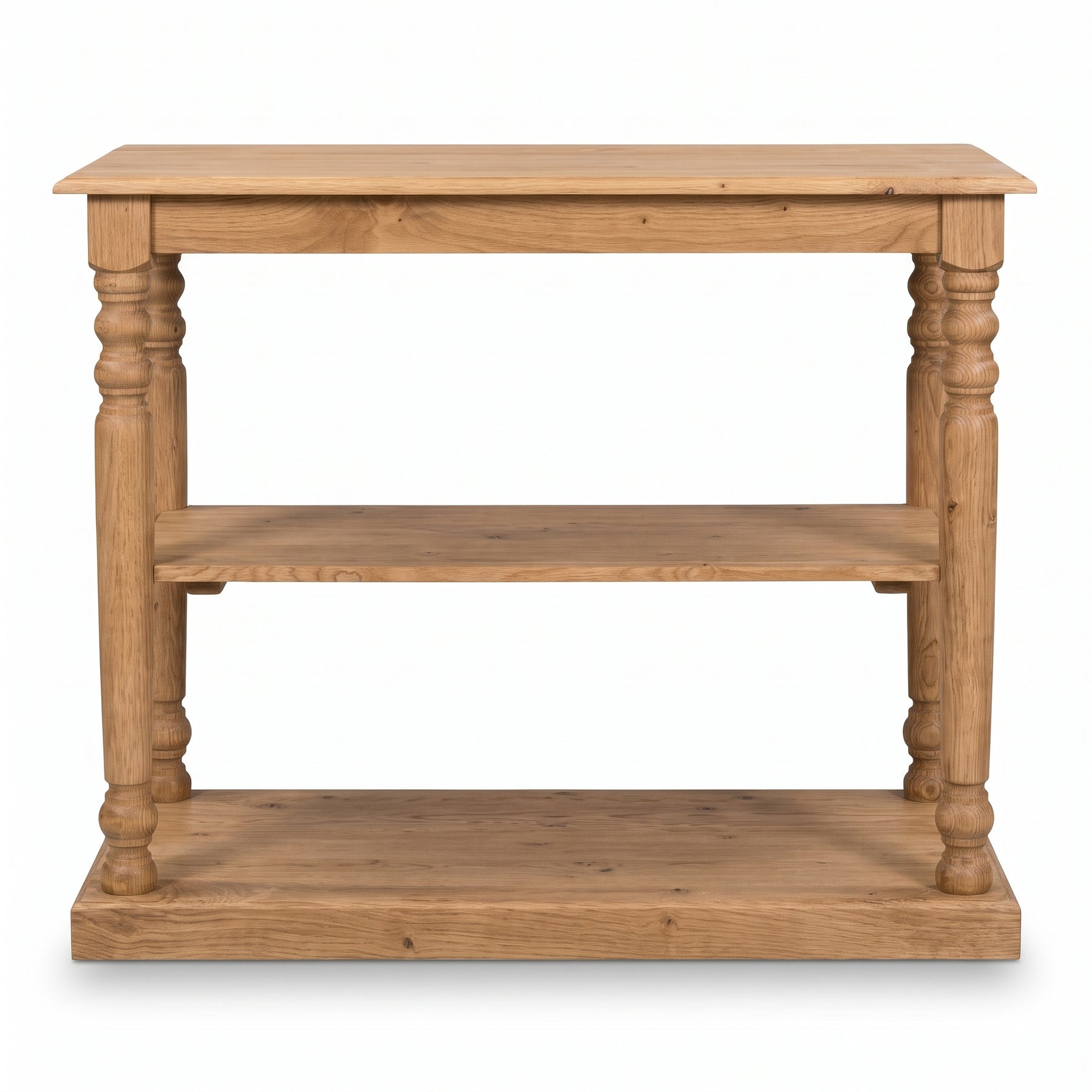 Console Table Fleurie in oak, front view, 110 x 60 x 89 cm
