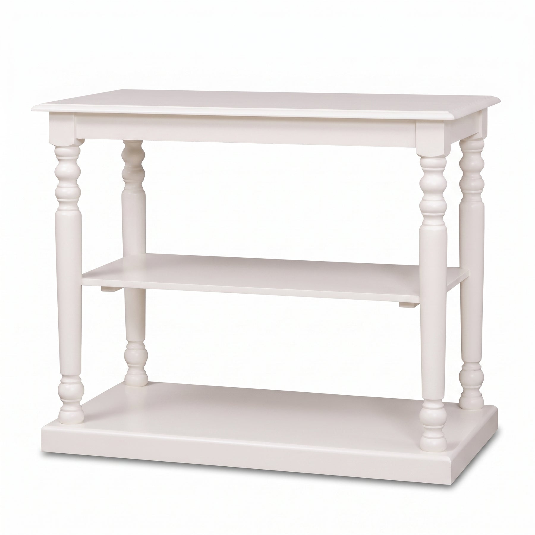 Console Table Fleurie in white, front view, 110 x 60 x 89 cm