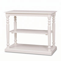 Console Table Fleurie in white, front view, 110 x 60 x 89 cm