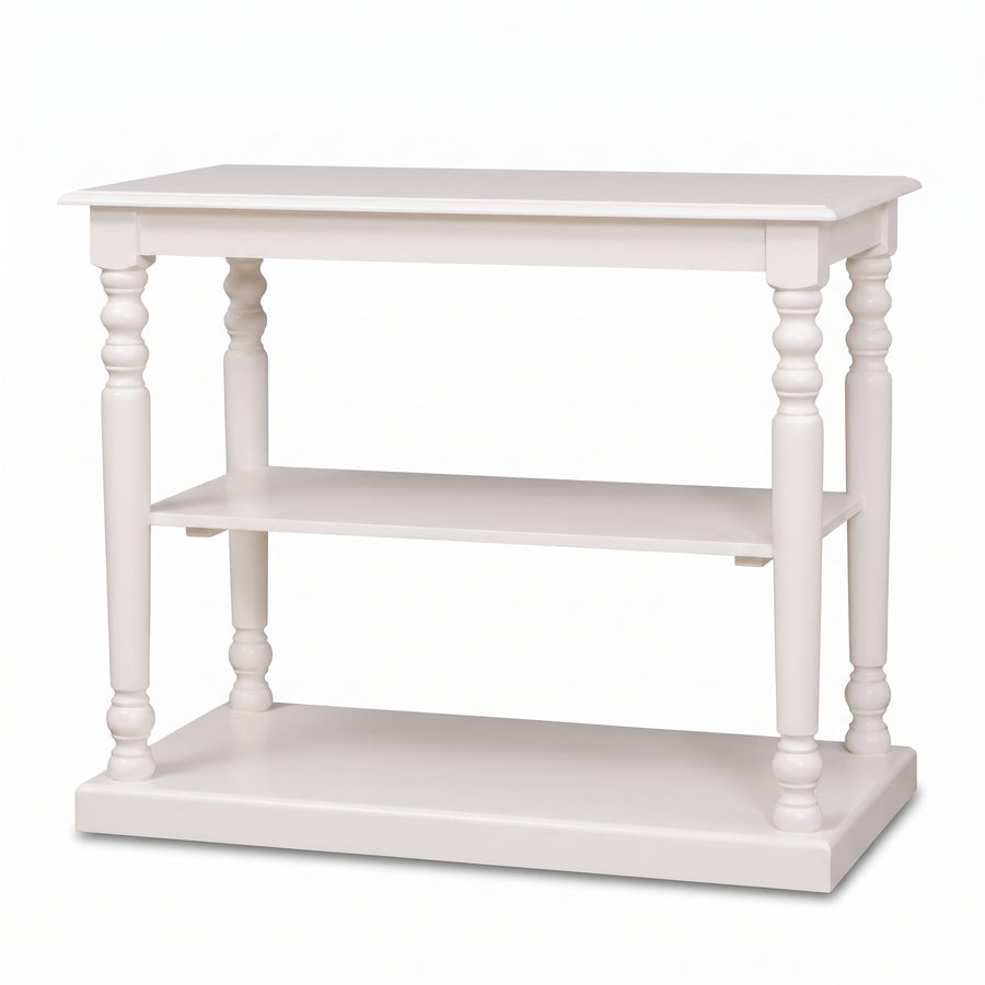 Console Table Fleurie in white, front view, 110 x 60 x 89 cm