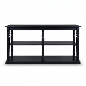 Console table - Jarnac - Solid Wood - 180 x 60 x 89 cm - Black
