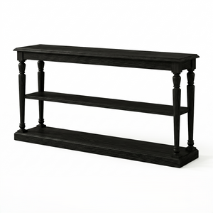 Console Table Stefano - Black Oak - 200×95×37 cm