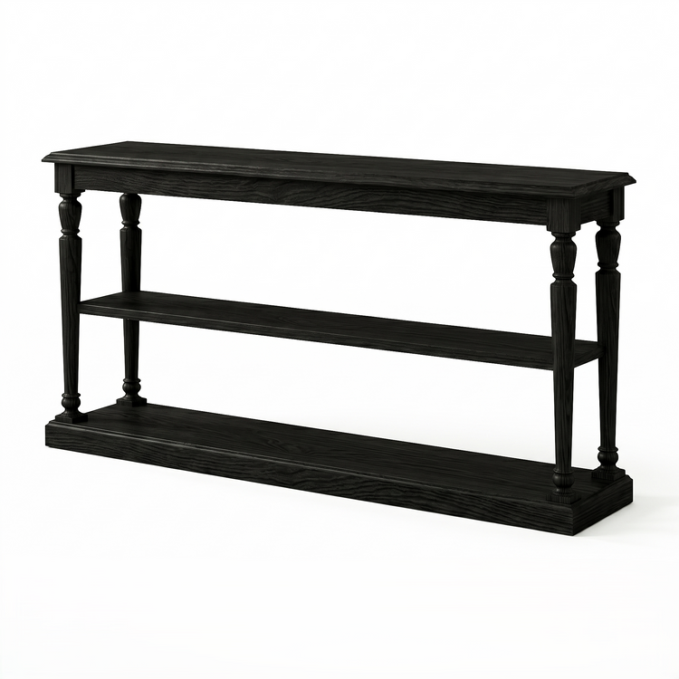 Consola Stefano - Roble Negro - 200 x 95 x 37 cm