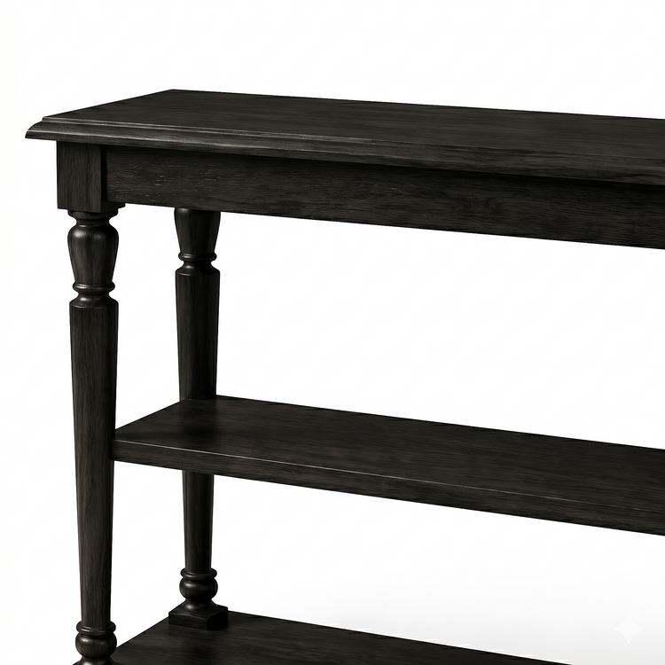 Consola Stefano - Roble Negro - 200 x 95 x 37 cm