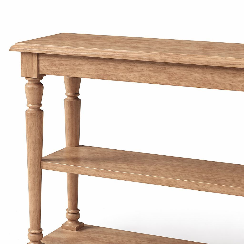 Consola Stefano - Roble Macizo Mate - 200 x 95 x 37 cm