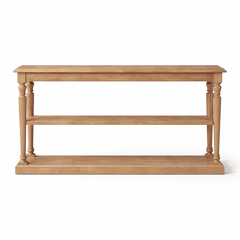 Consola Stefano - Roble Macizo Mate - 200 x 95 x 37 cm