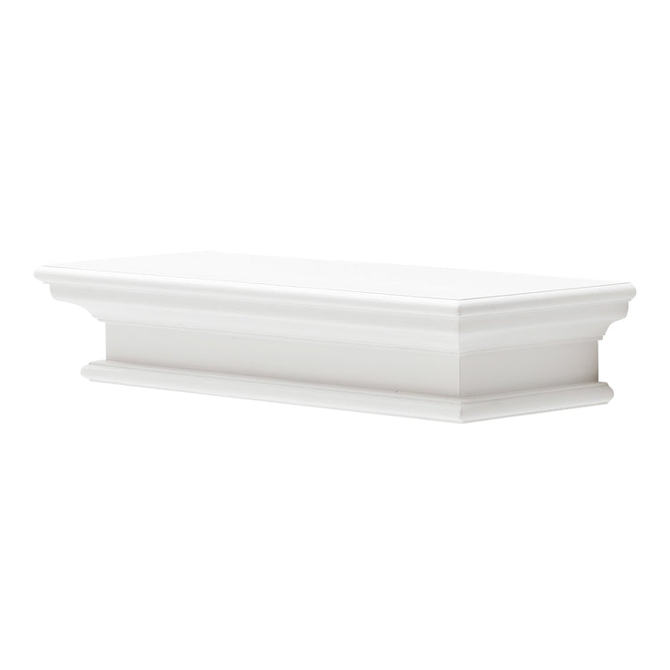 Halifax Floating Wall Shelf 60cm - White - Lifestyle View | Marcottestyle