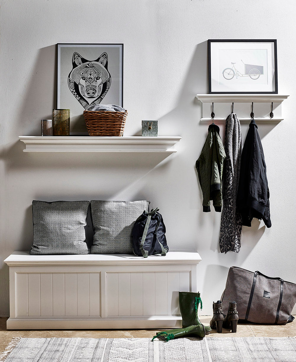 Halifax Floating Wall Shelf 80cm - White – lifestyle | Marcottestyle