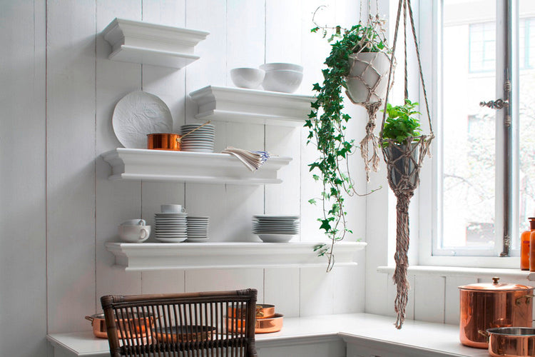 Halifax Floating Wall Shelf 120cm - Weiß - lifestyle | Marcottestyle
