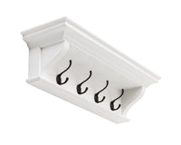 Halifax 4 Hook Coat Rack 70cm - Weiß - Lifestyle View | Marcottestyle