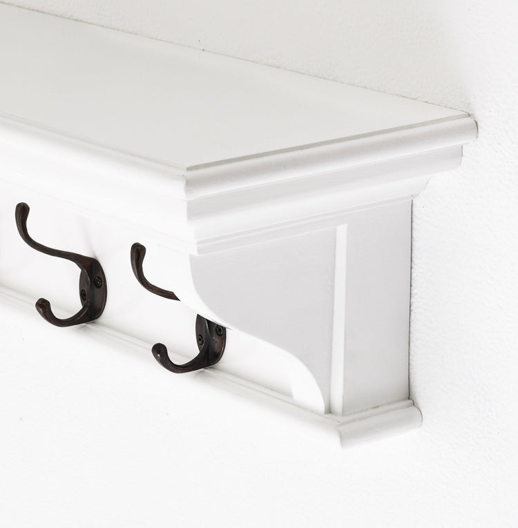 Halifax 6 Hook Coat Rack 100cm - Wit - Lifestyle-foto | Marcottestyle
