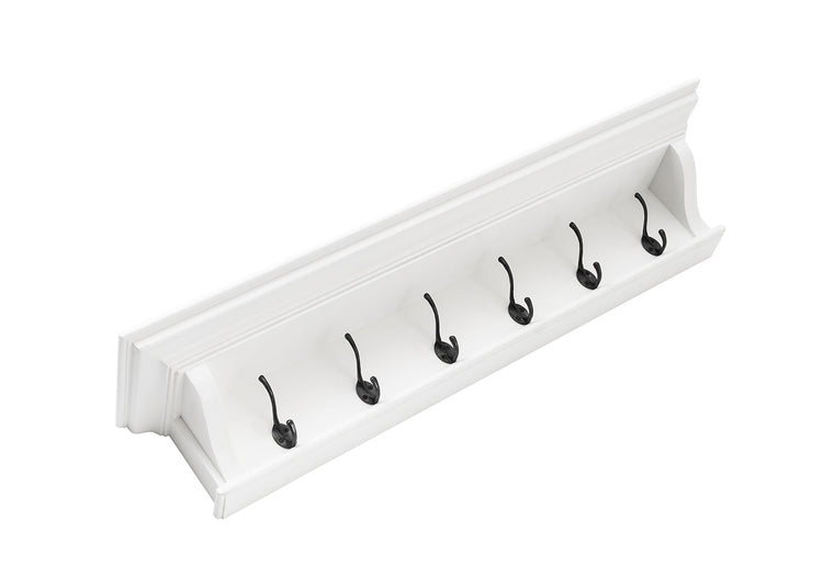 Halifax 6 Hook Coat Rack 100cm - Wit - Lifestyle-foto | Marcottestyle