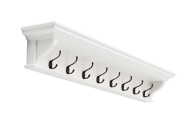 Halifax 8 Hook Coat Rack 130cm - Weiß - Lifestyle-Aufnahme | Marcottestyle