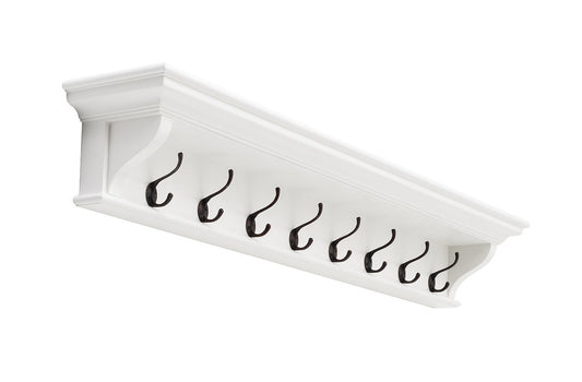 Halifax 8 Hook Coat Rack 130cm - Weiß - Lifestyle-Aufnahme | Marcottestyle