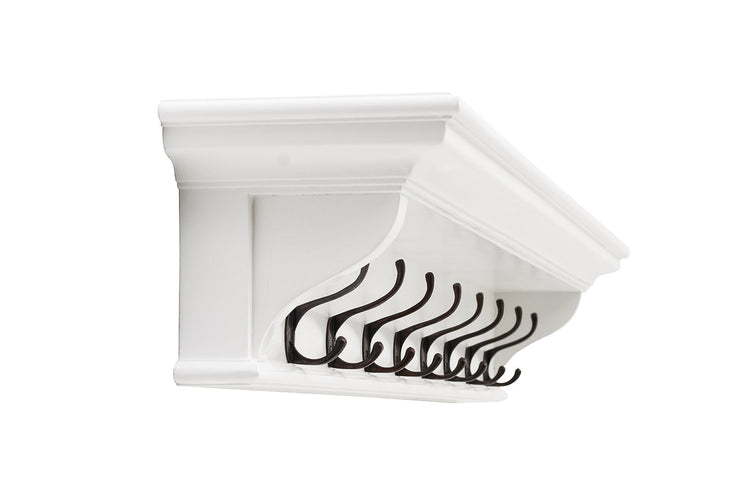 Halifax 8 Hook Coat Rack 130cm - Weiß - Lifestyle-Aufnahme | Marcottestyle