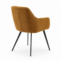 Dining Chair Bari - San Remo 401 Fabric & Black Metal Legs - 58 x 64 x 85 cm