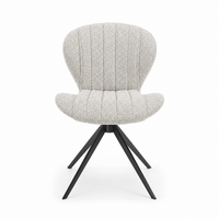 Dining Chair Butterfly - Sneak 01 Fabric & Black Swivel Base - 53 x 61 x 82 cm