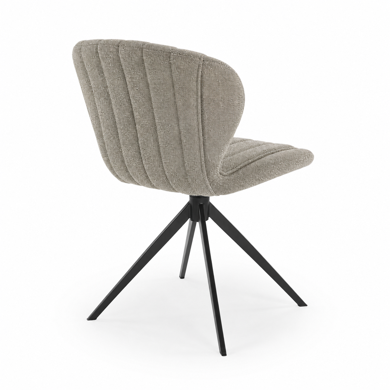 Dining Chair Butterfly - Sneak 10 Fabric & Black Swivel Base - 53 x 61 x 82 cm