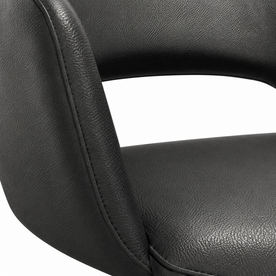 Dining Chair Julien Leather A804 Black with Swivel Base - 59 x 59 x 81 cm