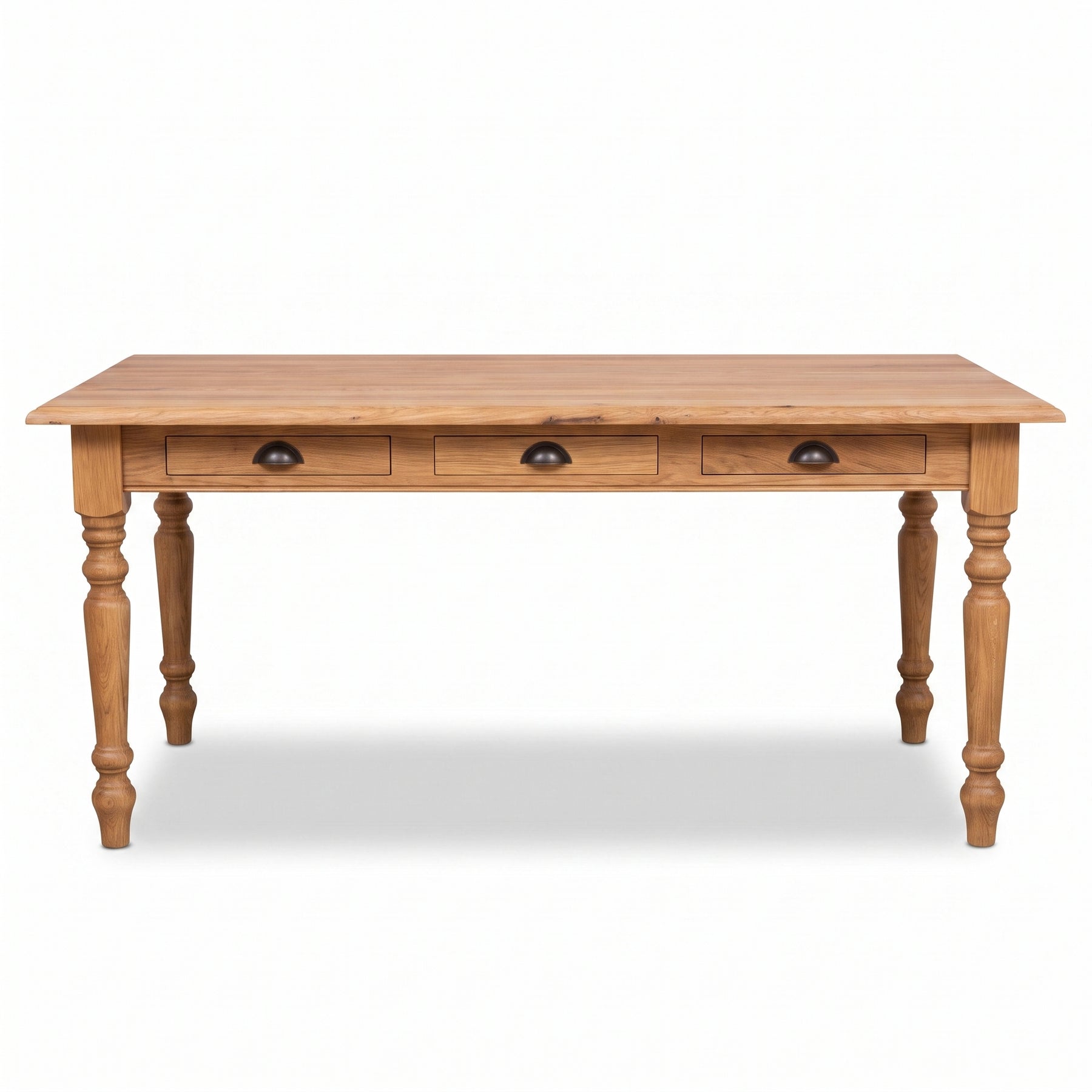Dining Table Chablis in oak, front view, 160 x 90 x 78 cm