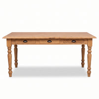 Dining Table Chablis in oak, front view, 160 x 90 x 78 cm