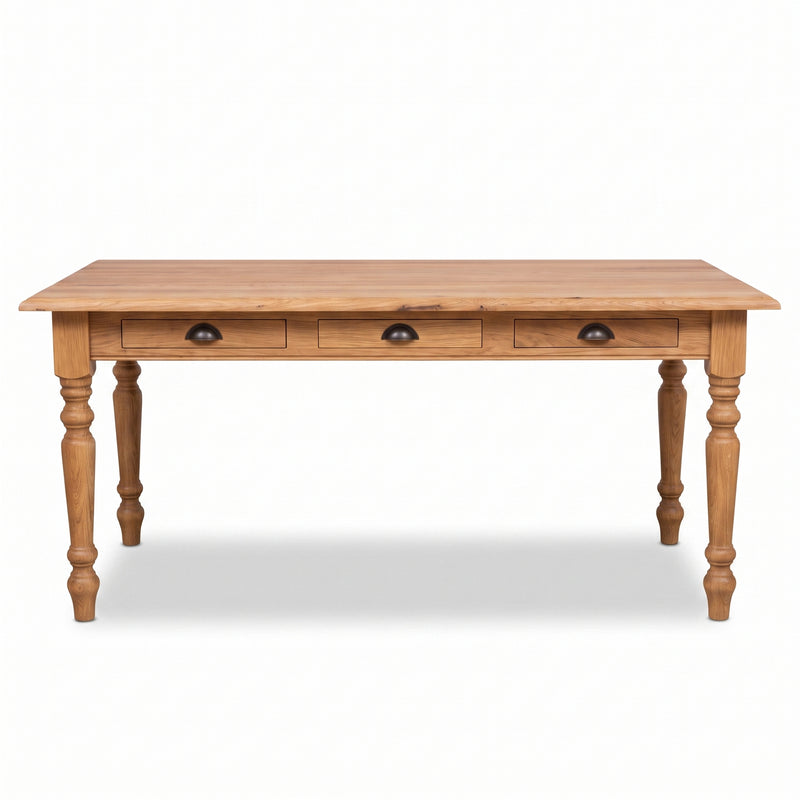 Dining Table Chablis in oak, front view, 160 x 90 x 78 cm