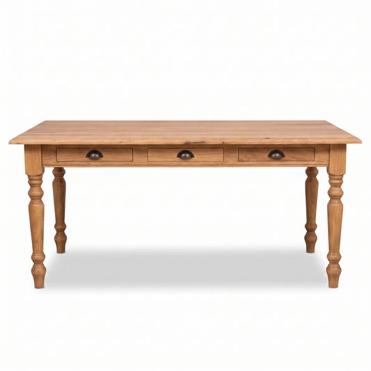 Dining Table Chablis in oak, front view, 160 x 90 x 78 cm