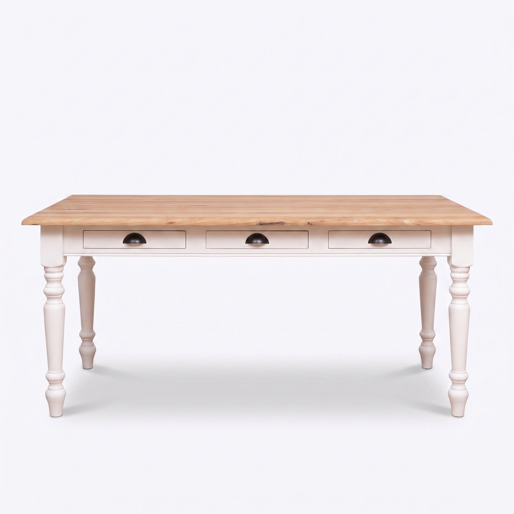 Dining Table Chambolle in oak, front view, 210 x 90 x 78 cm