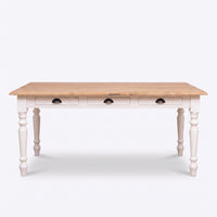 Dining Table Chambolle in oak, front view, 210 x 90 x 78 cm