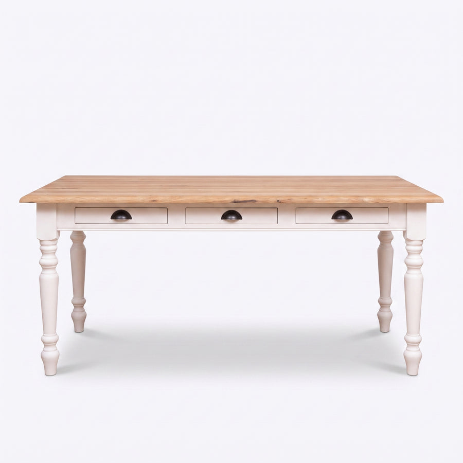 Dining Table Chambolle in oak, front view, 210 x 90 x 78 cm