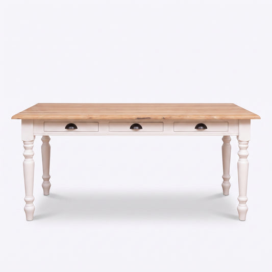 Dining Table Chambolle in oak, front view, 210 x 90 x 78 cm